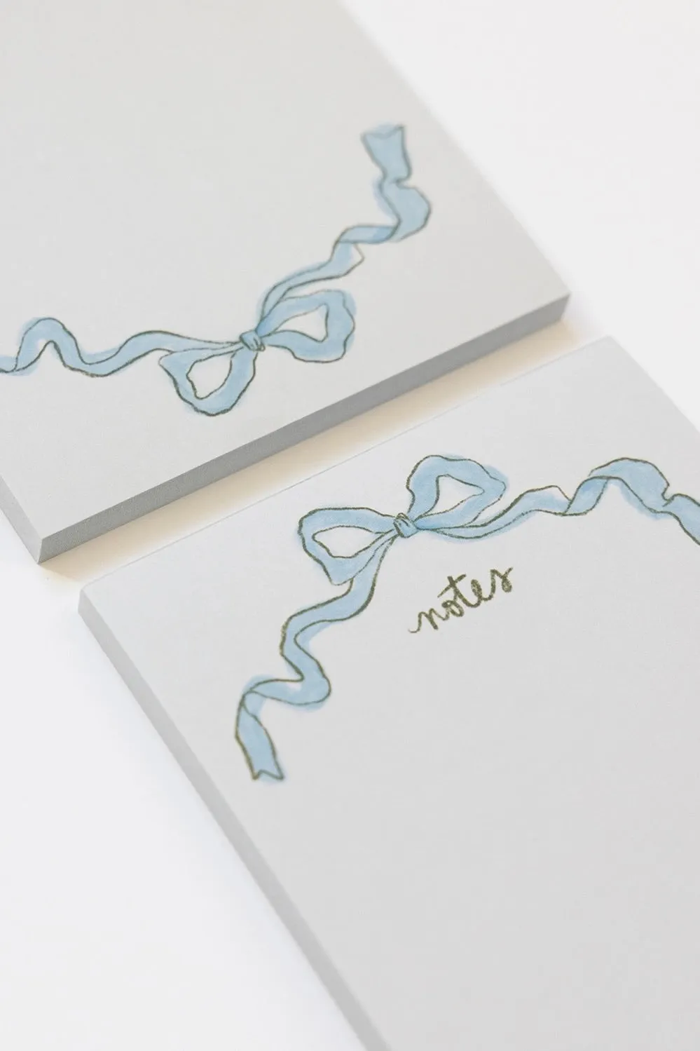 Blue Ribbon Bow Notepad