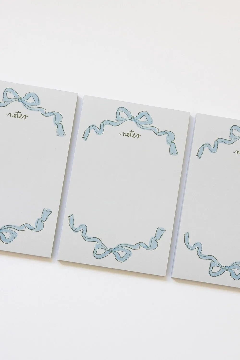 Blue Ribbon Bow Notepad