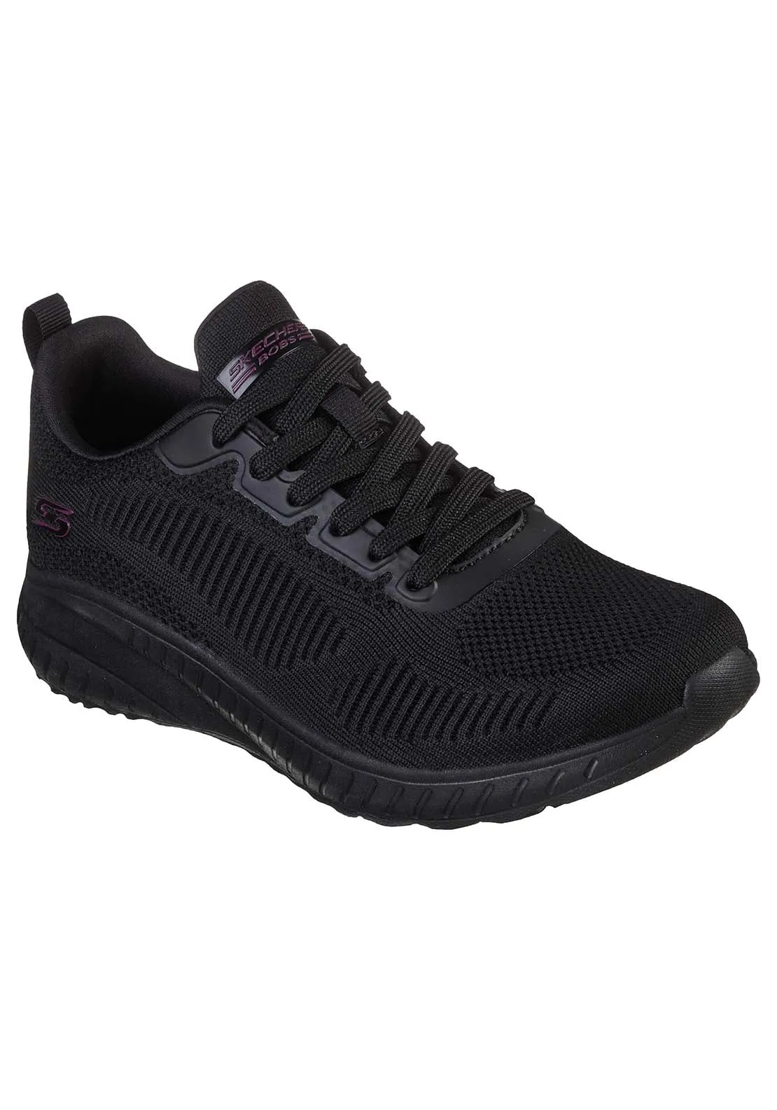 Bob Chaos Casual Comfort Lace Up Trainers - Black