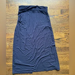 Boden Slide Slit Jersey Midi Skirt in Navy. Size 6P.