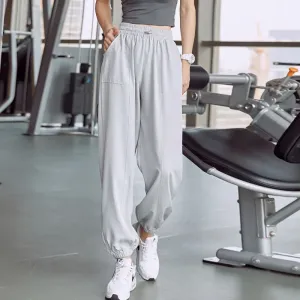 Bouncy Babe High-Rise Elastic Waist Jogger Pants