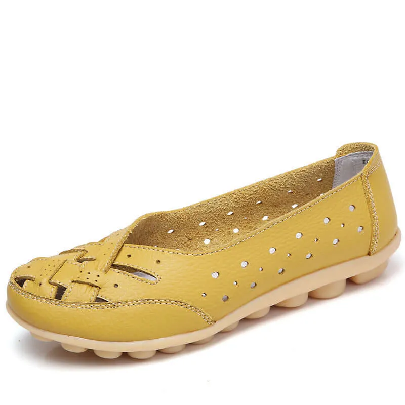 Breathable Leather Supportive Loafers