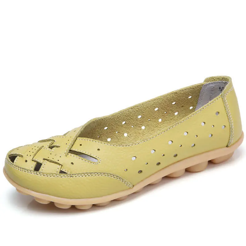Breathable Leather Supportive Loafers