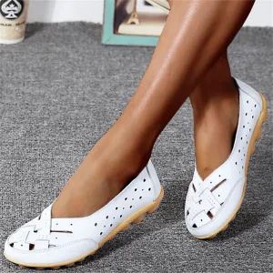 Breathable Leather Supportive Loafers