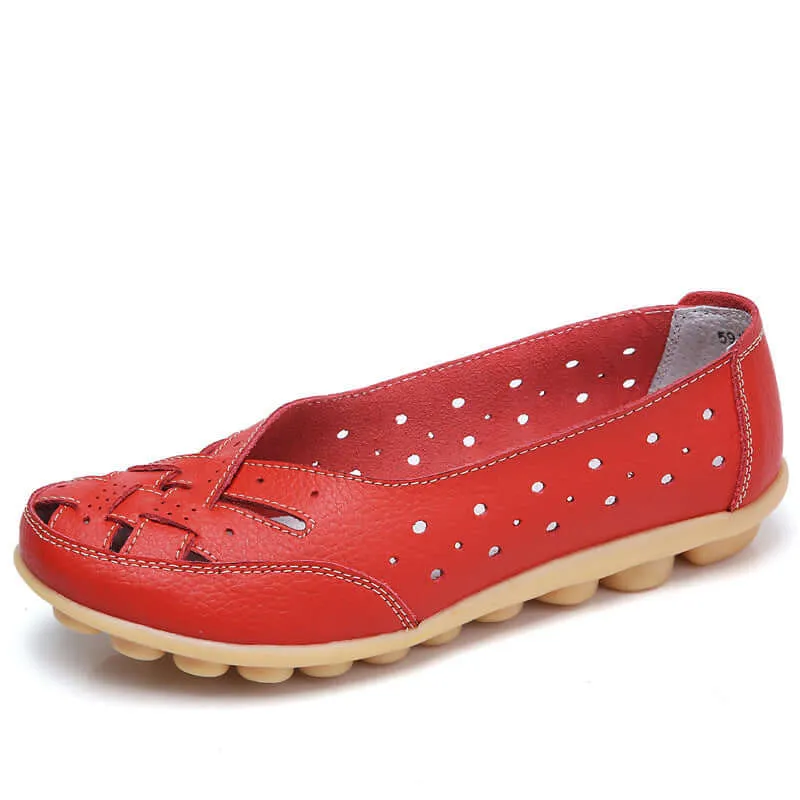 Breathable Leather Supportive Loafers
