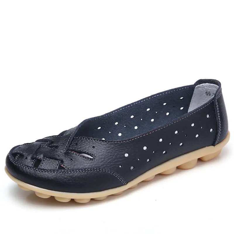 Breathable Leather Supportive Loafers