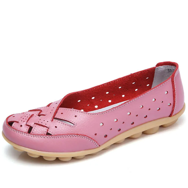 Breathable Leather Supportive Loafers