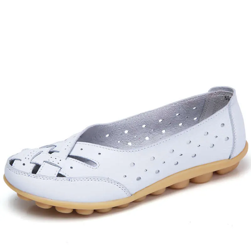Breathable Leather Supportive Loafers