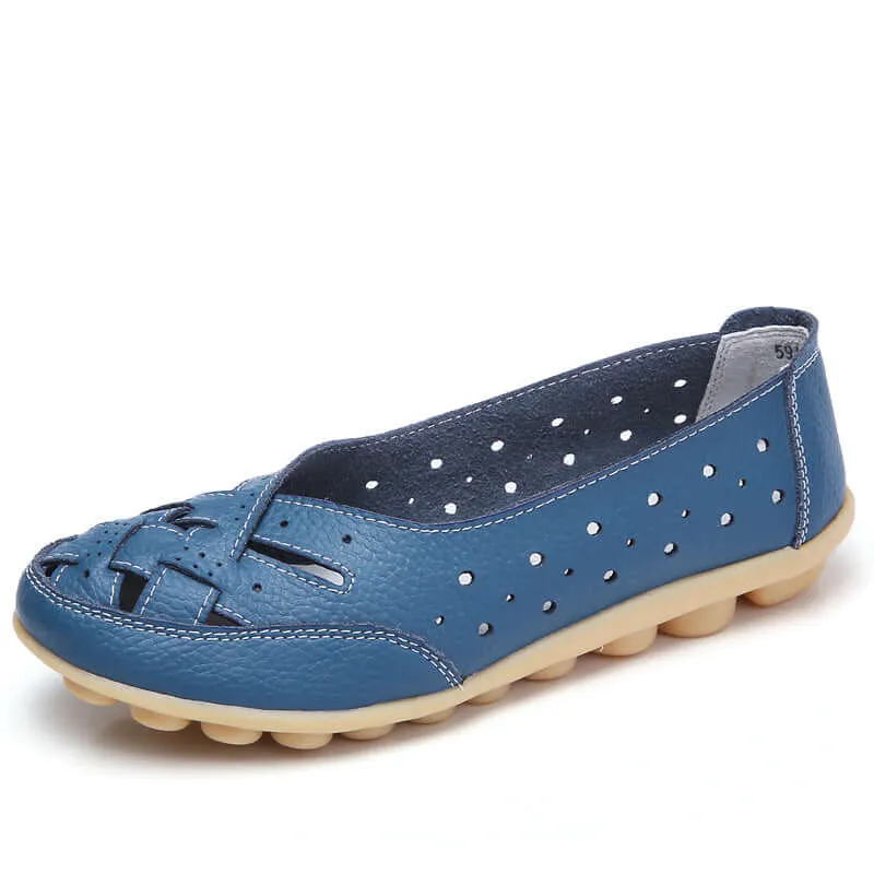 Breathable Leather Supportive Loafers
