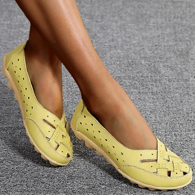 Breathable Leather Supportive Loafers