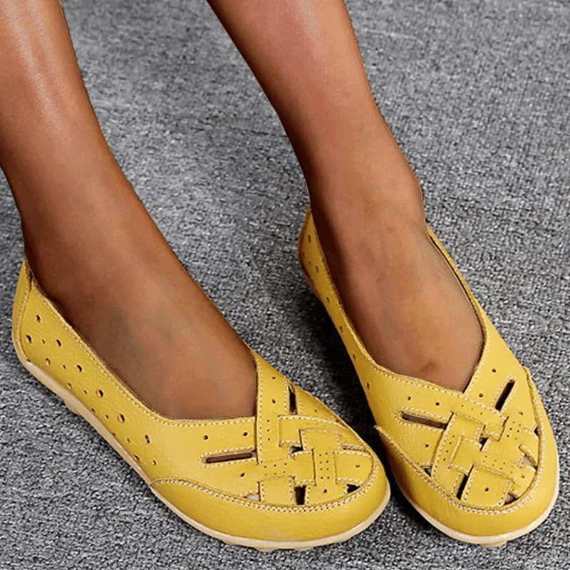 Breathable Leather Supportive Loafers