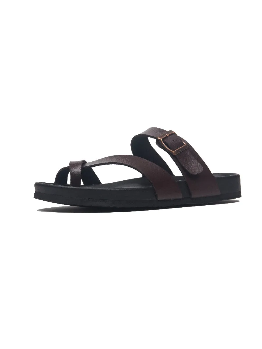 Brown Footbed Sandal