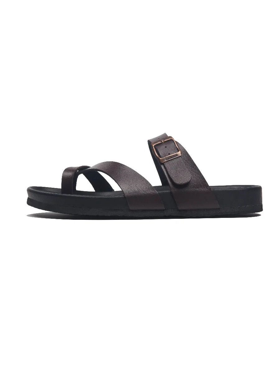 Brown Footbed Sandal