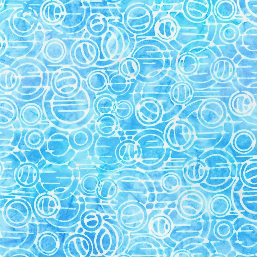 Bubble Blues Batiks Sea Mist