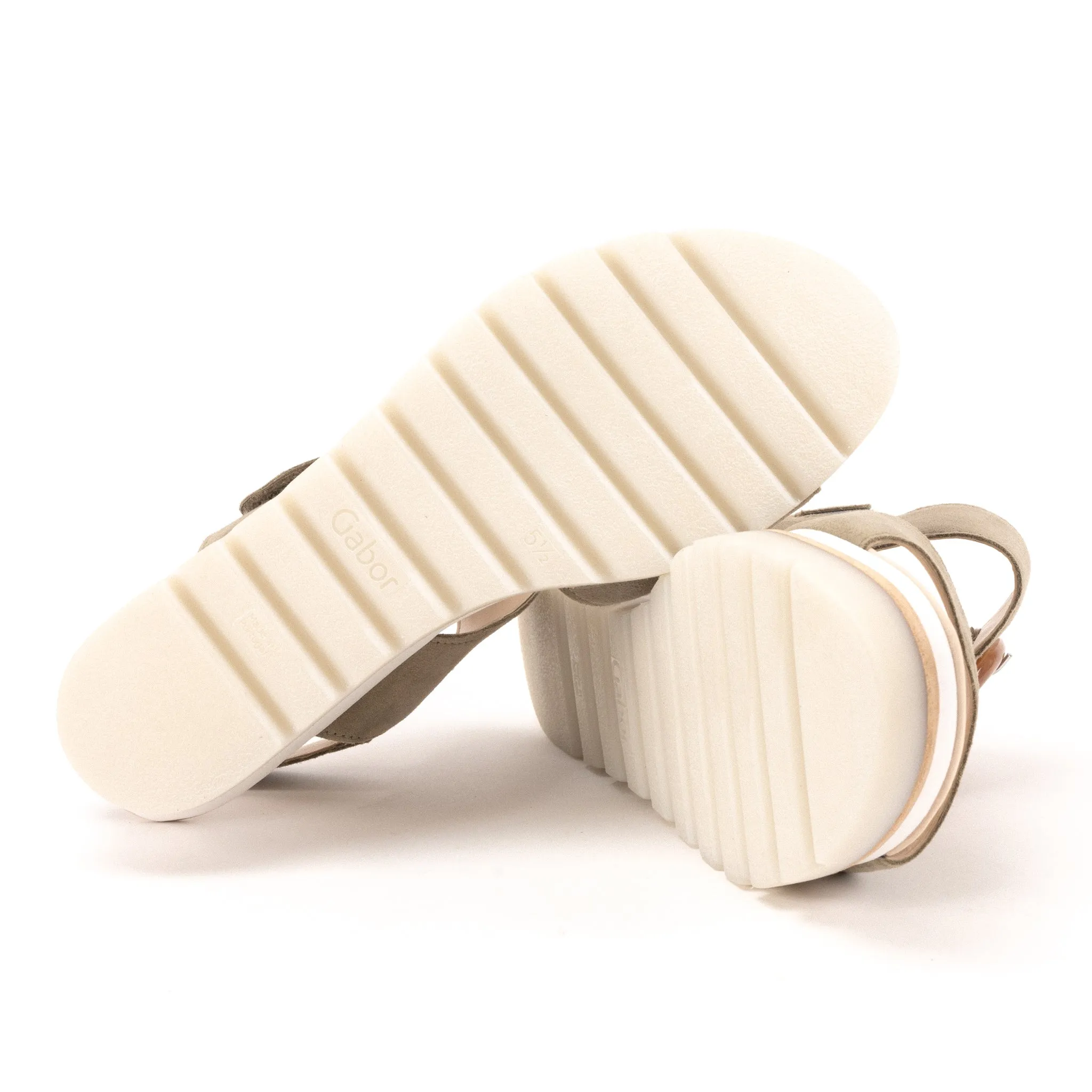 BUCKLE WEDGE - SAGE - LEATHER