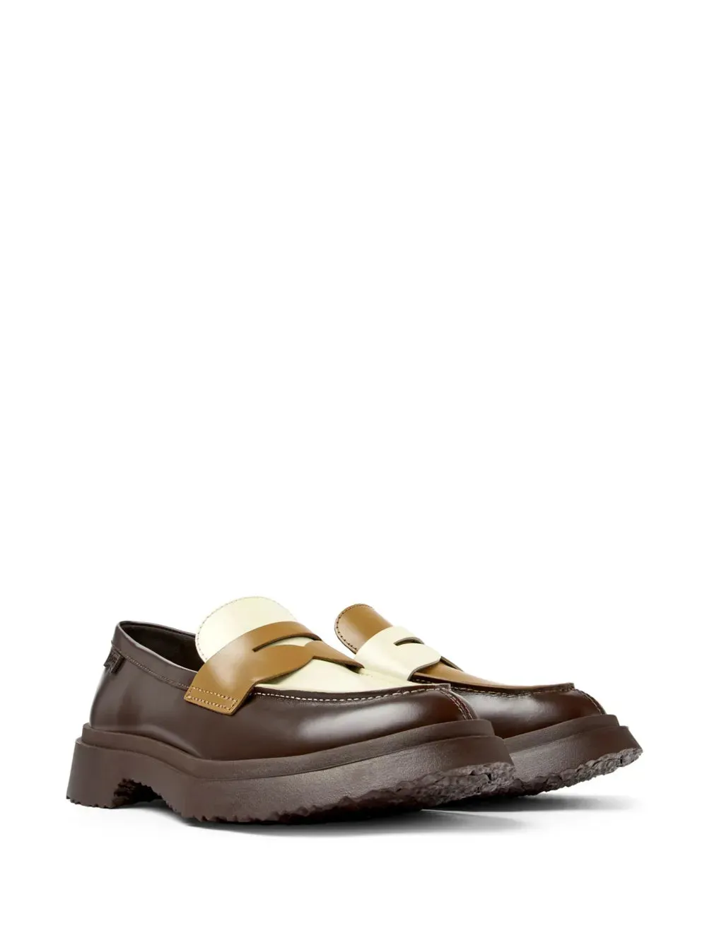 Camper Walden mismatched colour-block loafers