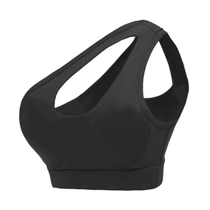 Cassie One-Shoulder Cutout Asymmetrical Sports Bra