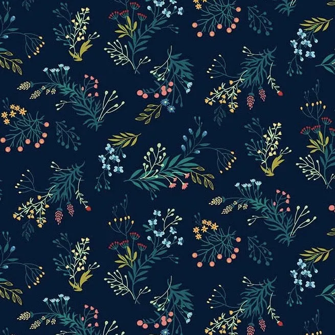 Chloe Leaf Navy