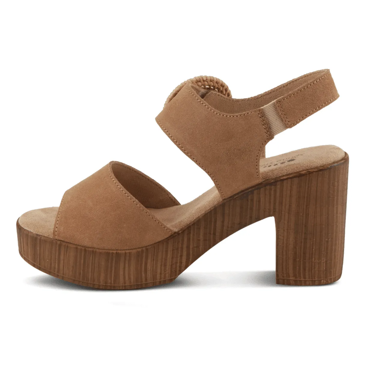 CLEARANCE - Gamona -Tan Suede Sandal