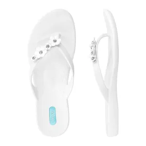 CLEARANCE - White Loren Flip Flops