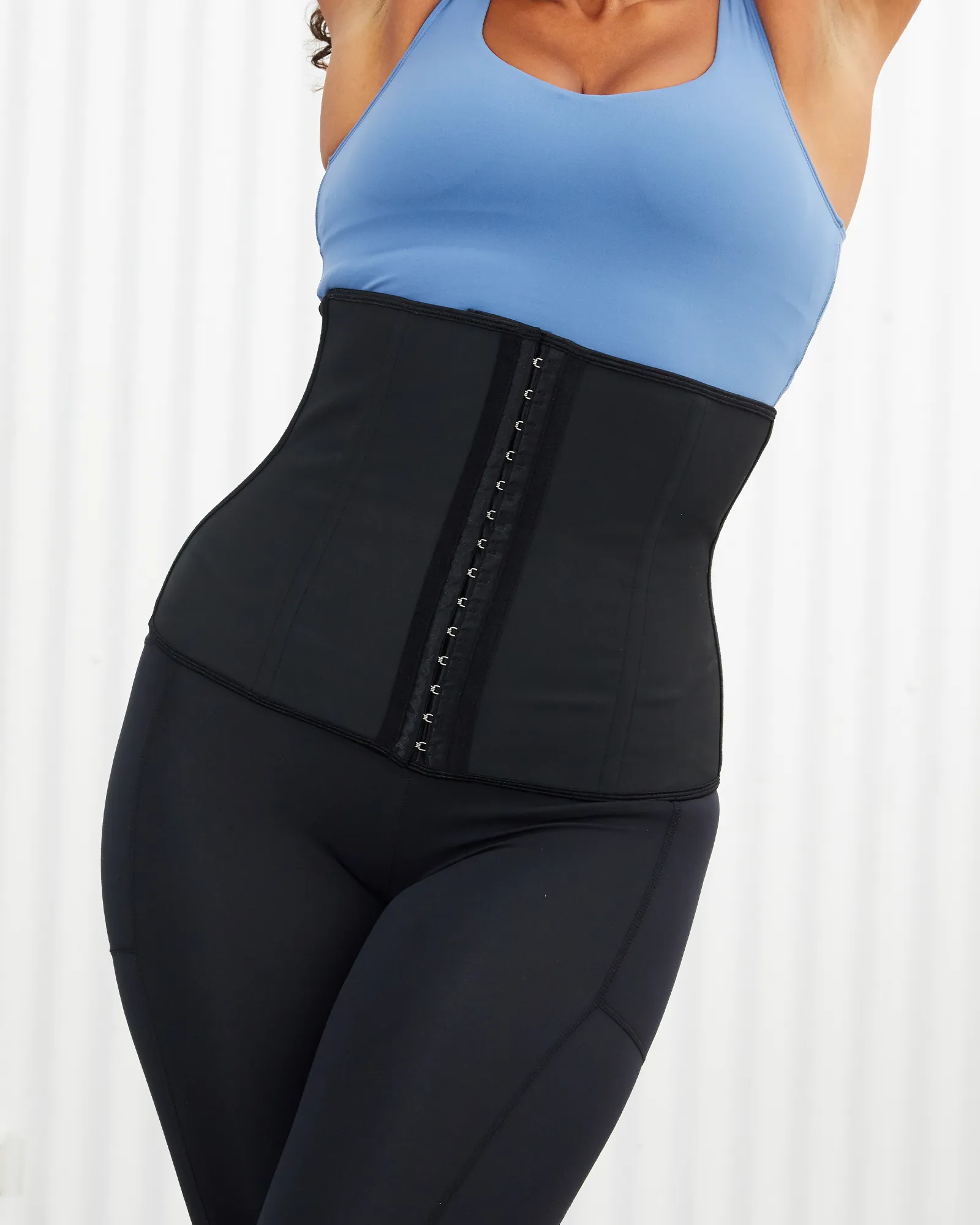 Core Trainer 9 Flexi Steel Boned Aggressive Waist Trainer Black
