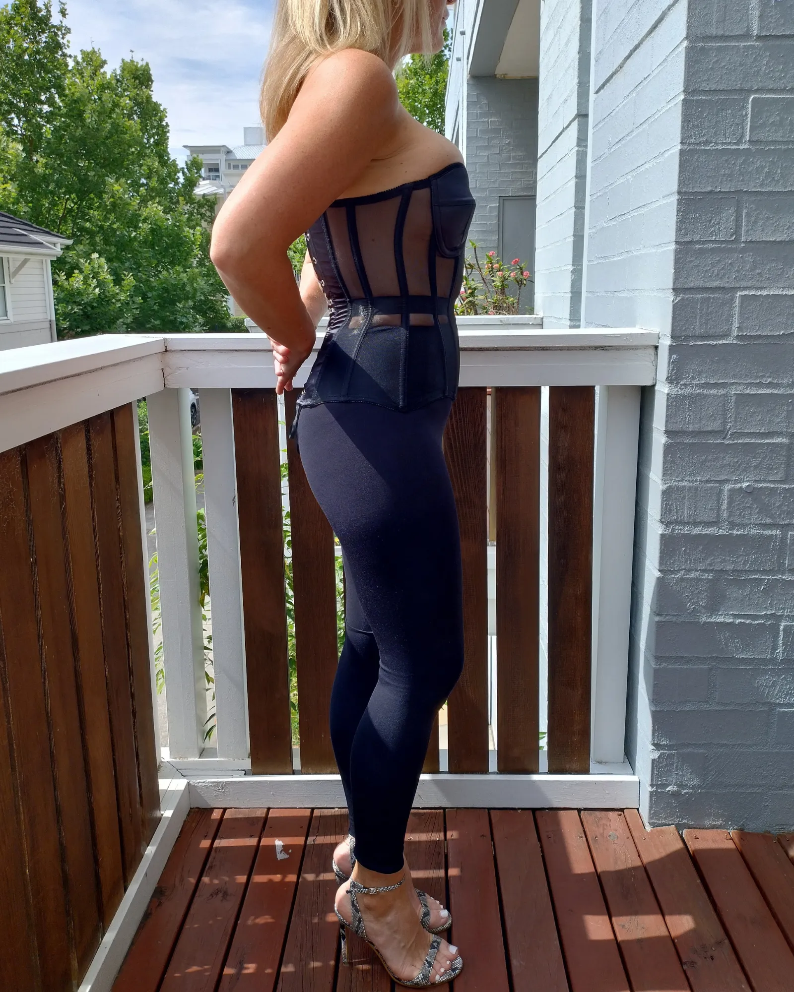 Core Trainer Lace Up Mesh Corset