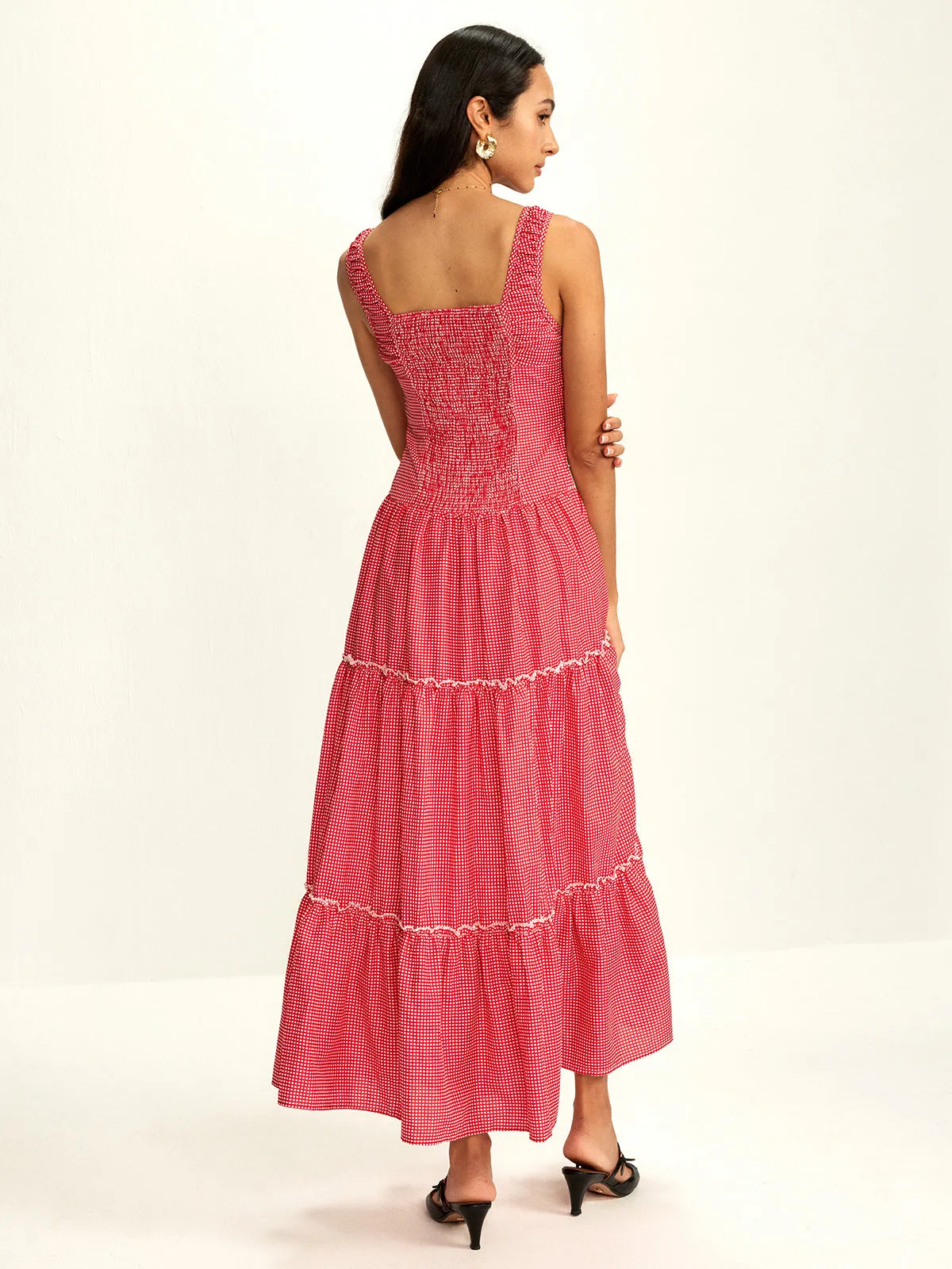 Corset Maxi Dress | Red | Romantic and Lightweight Summer Style
