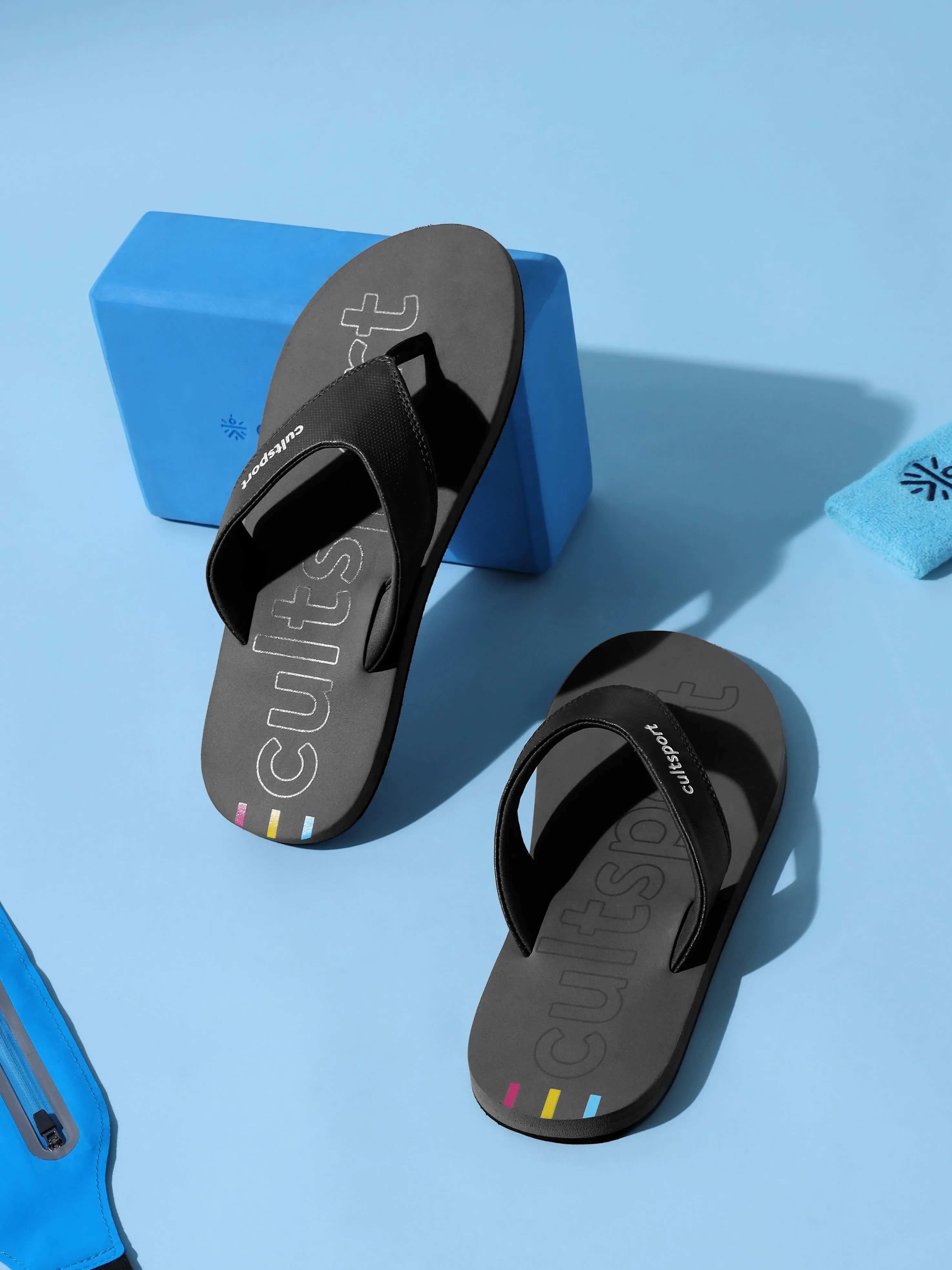 cult Glide Sweat Absorbing EVA Flip Flops - Dark Grey