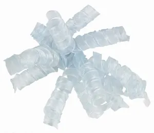 Curly Sheer Bow Baby Blue