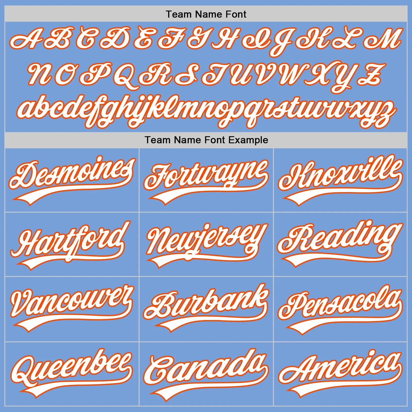 Custom Light Blue White-Orange Authentic Baseball Jersey