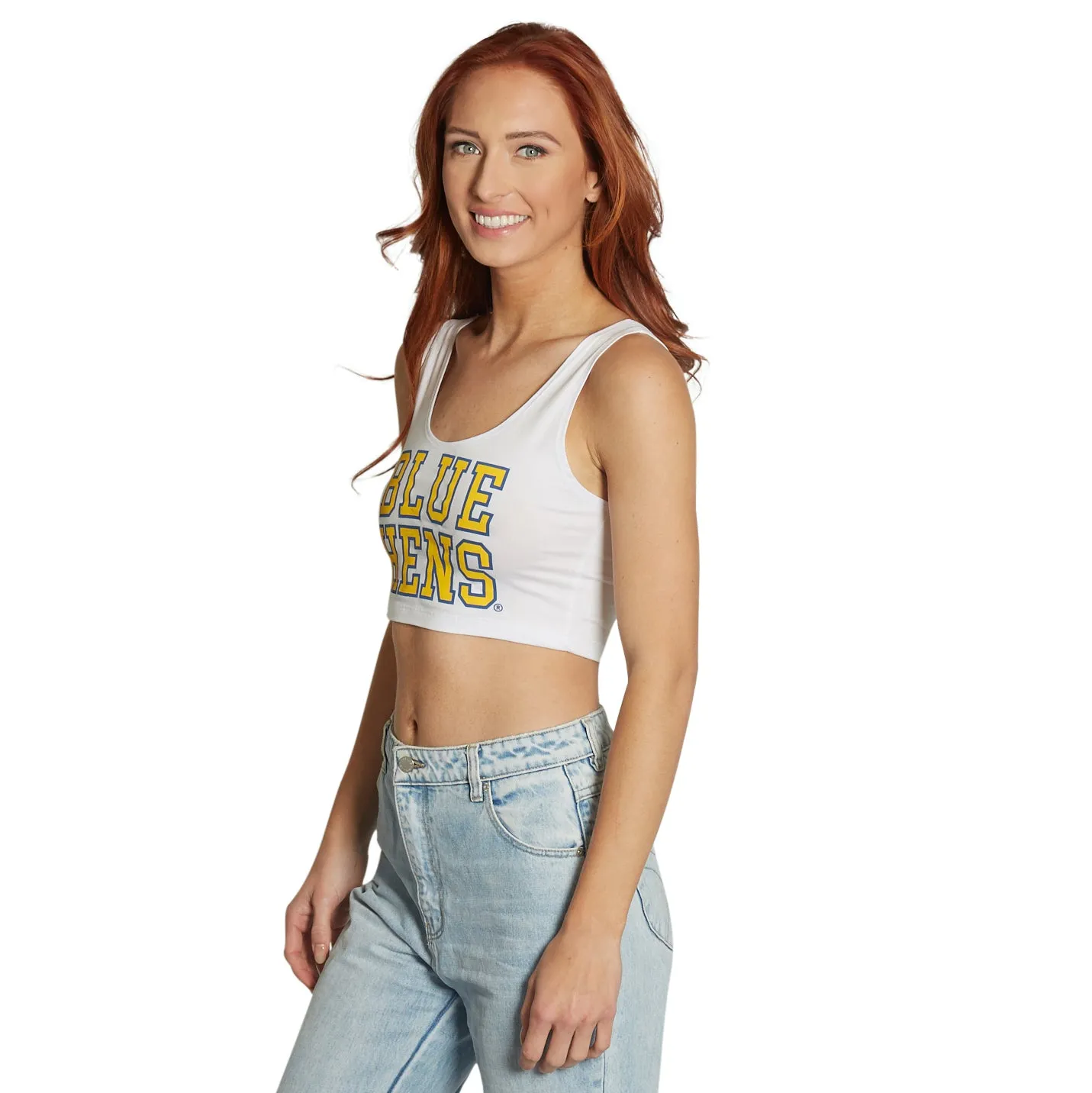 Delaware Blue Hens Crop Tank Top