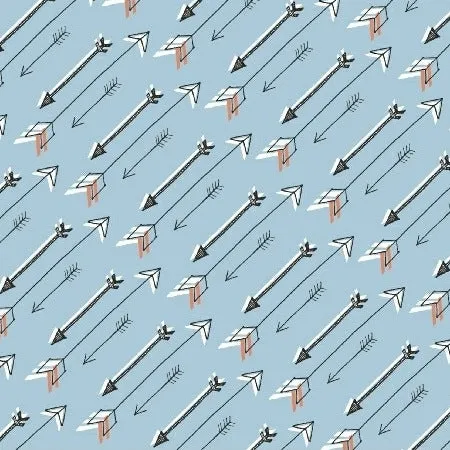 Desk Job Doodles on Blue by Windham Fabrics