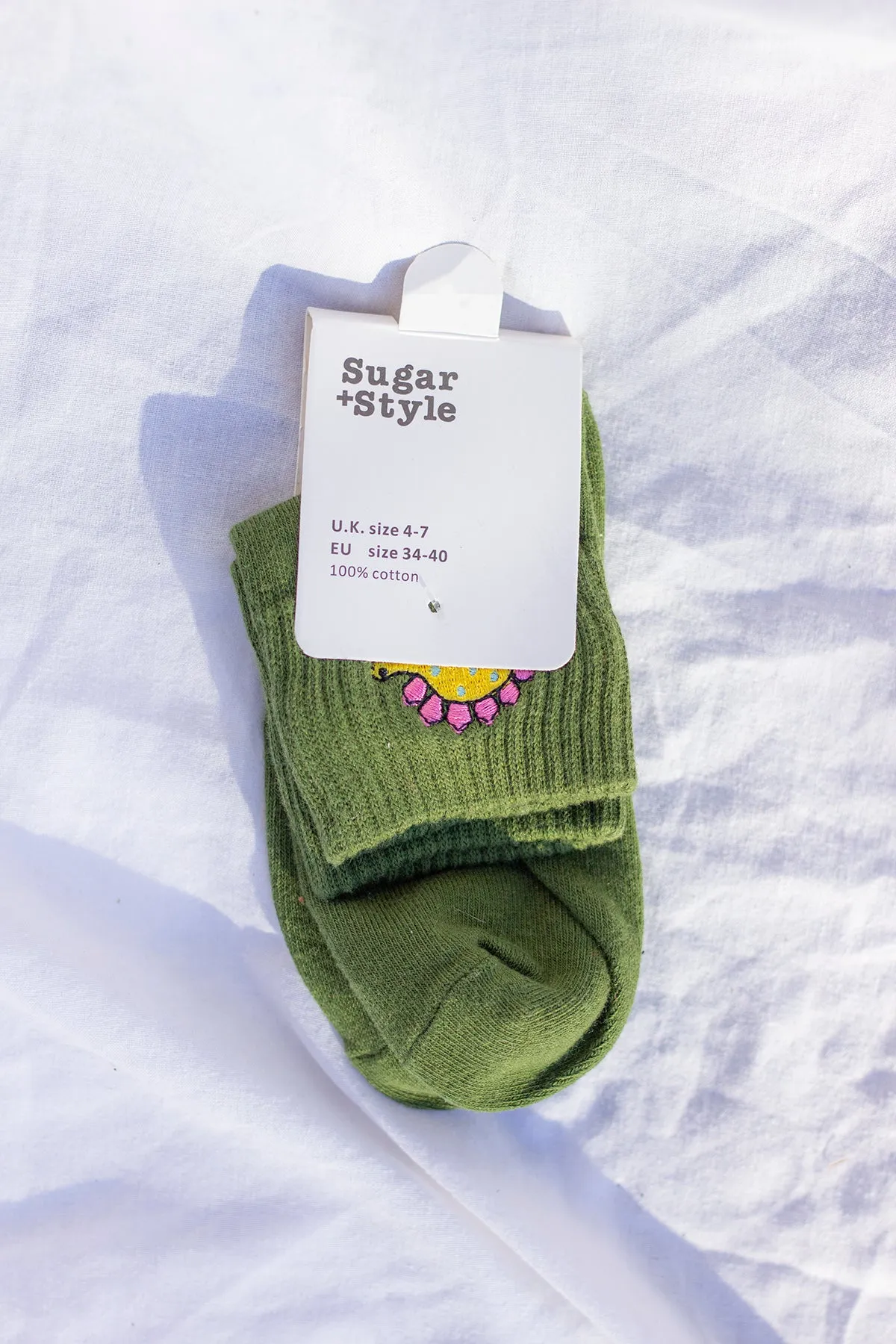 Dinosaur Embroidered Socks