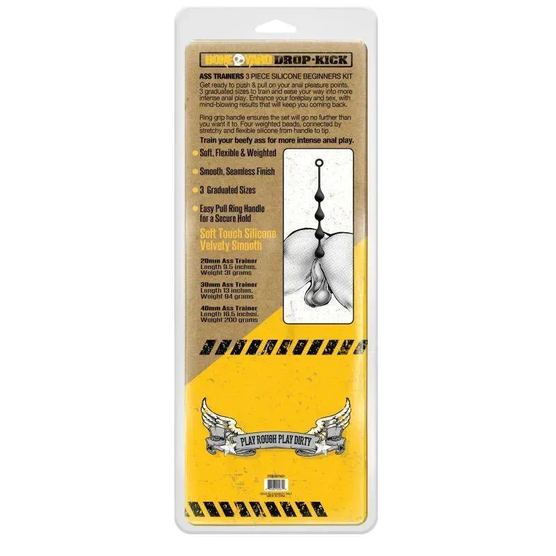 Drop-Kick Silicone Beginner Ass Training Kit 3 Pc