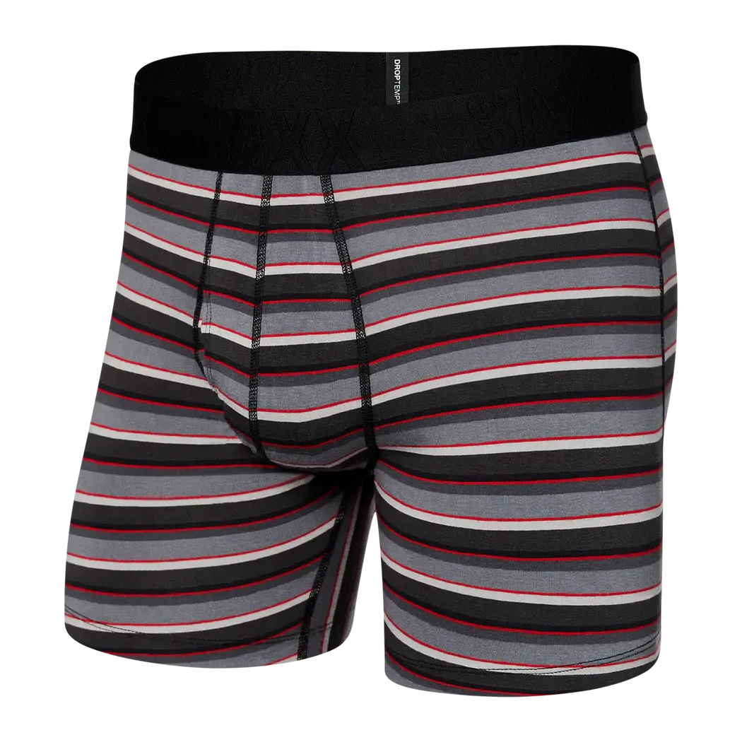 Droptemp™ Cooling Boxer Brief -  College Stripe Grey
