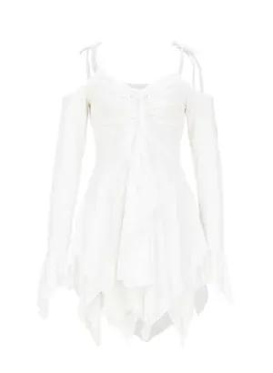 European And American Women's Clothing Irregular Spaghetti-strap Dress