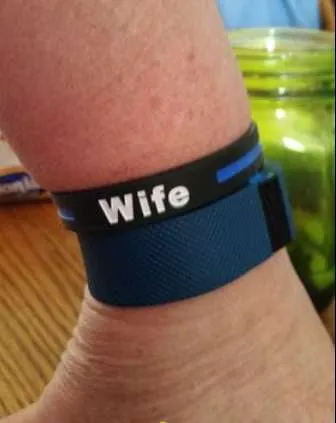 Family Thin Blue Line Police Personalized Bracelet