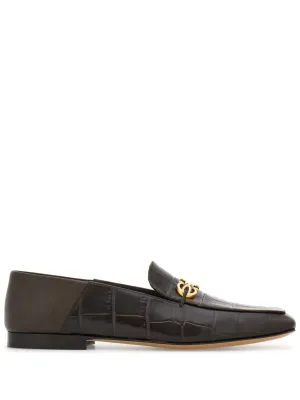 Ferragamo Gancini leather loafers