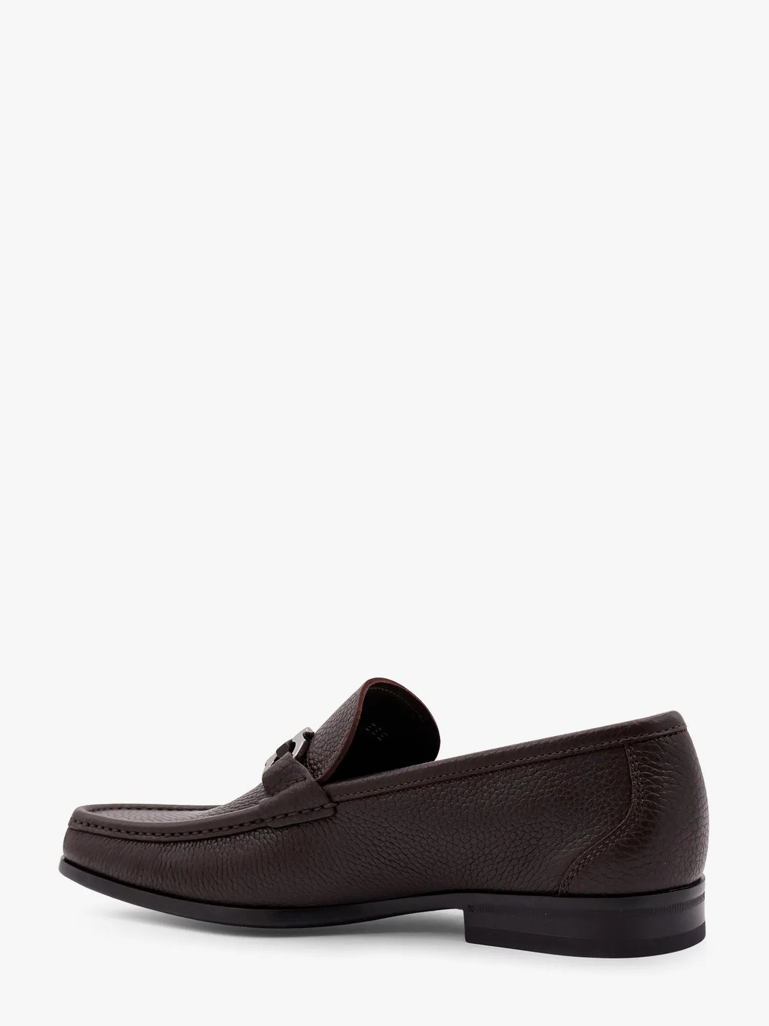 Ferragamo Grandioso Leather Loafer With Gancini Detail