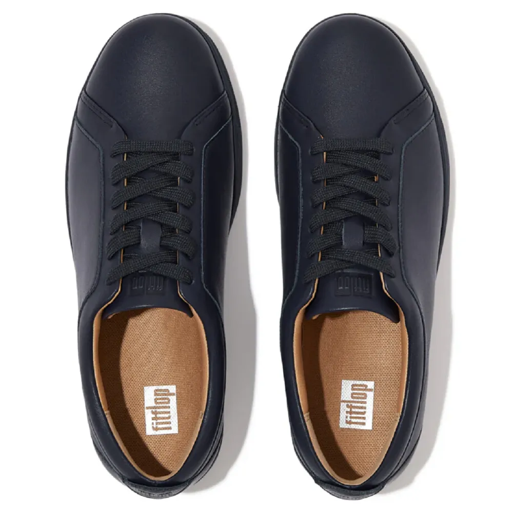 FitFlop Rally Leather All Midnight Navy Trainers