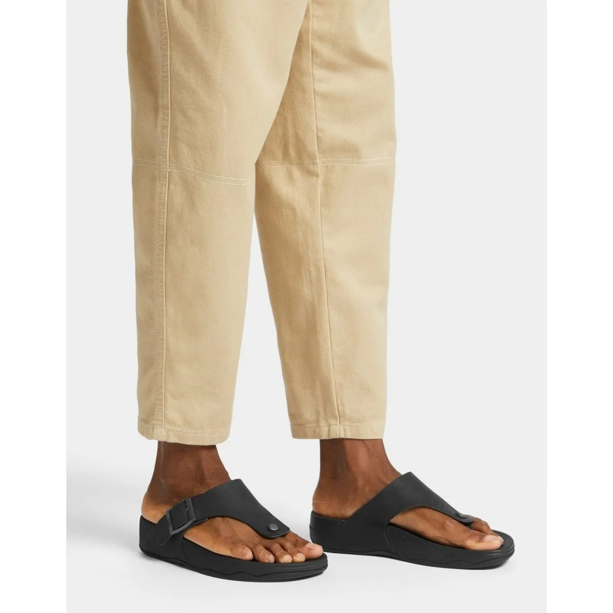 Fitflop Trakk II Mens Leather Toe-Post Flip-Flop Summer Sandals