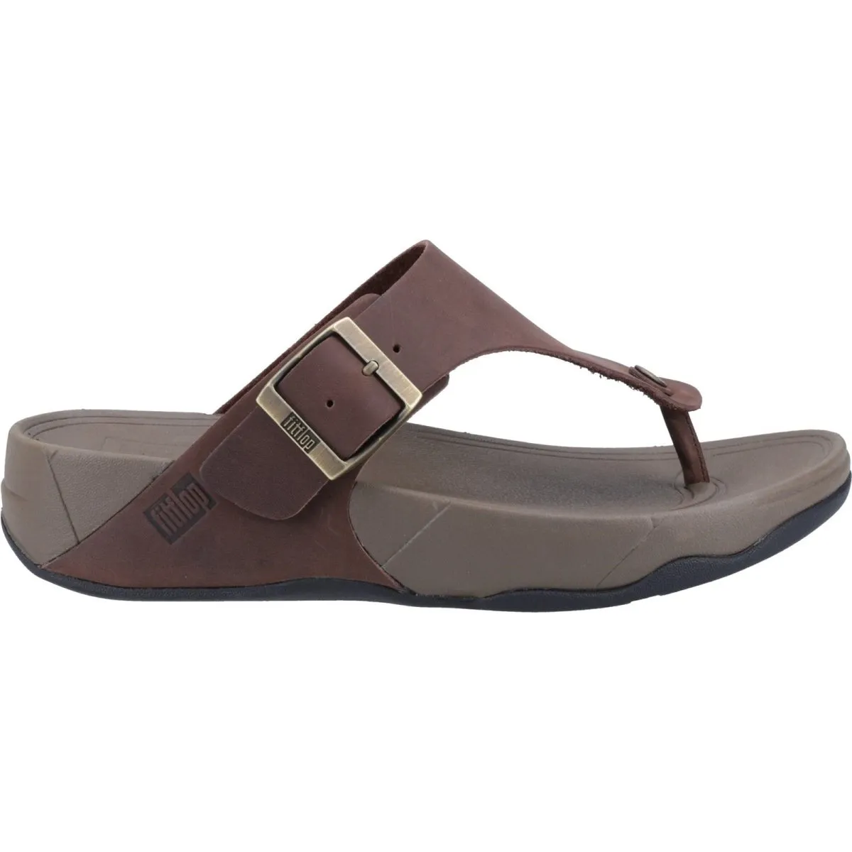 Fitflop Trakk II Mens Leather Toe-Post Flip-Flop Summer Sandals