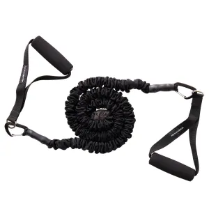 Fitness High Resistance Band (15 lb / 7.5 kg) with Handles - Black