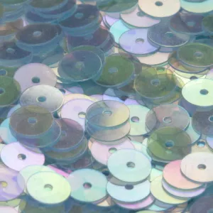 Flat Round Sequin #334 Light Blue (Transparent Iris)