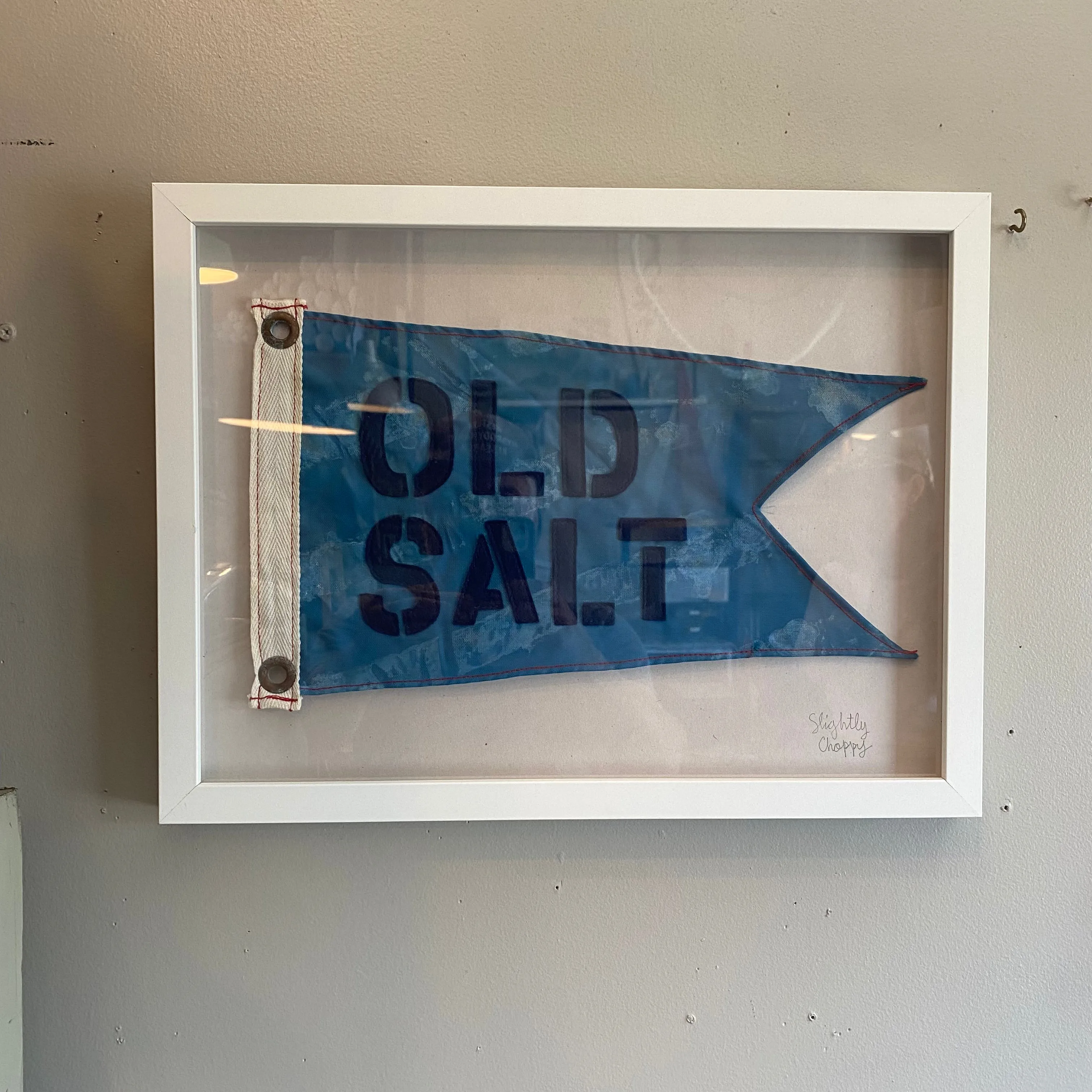 Framed "Old Salt" Flag