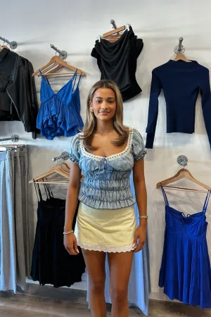 Francesca Ruffled Top