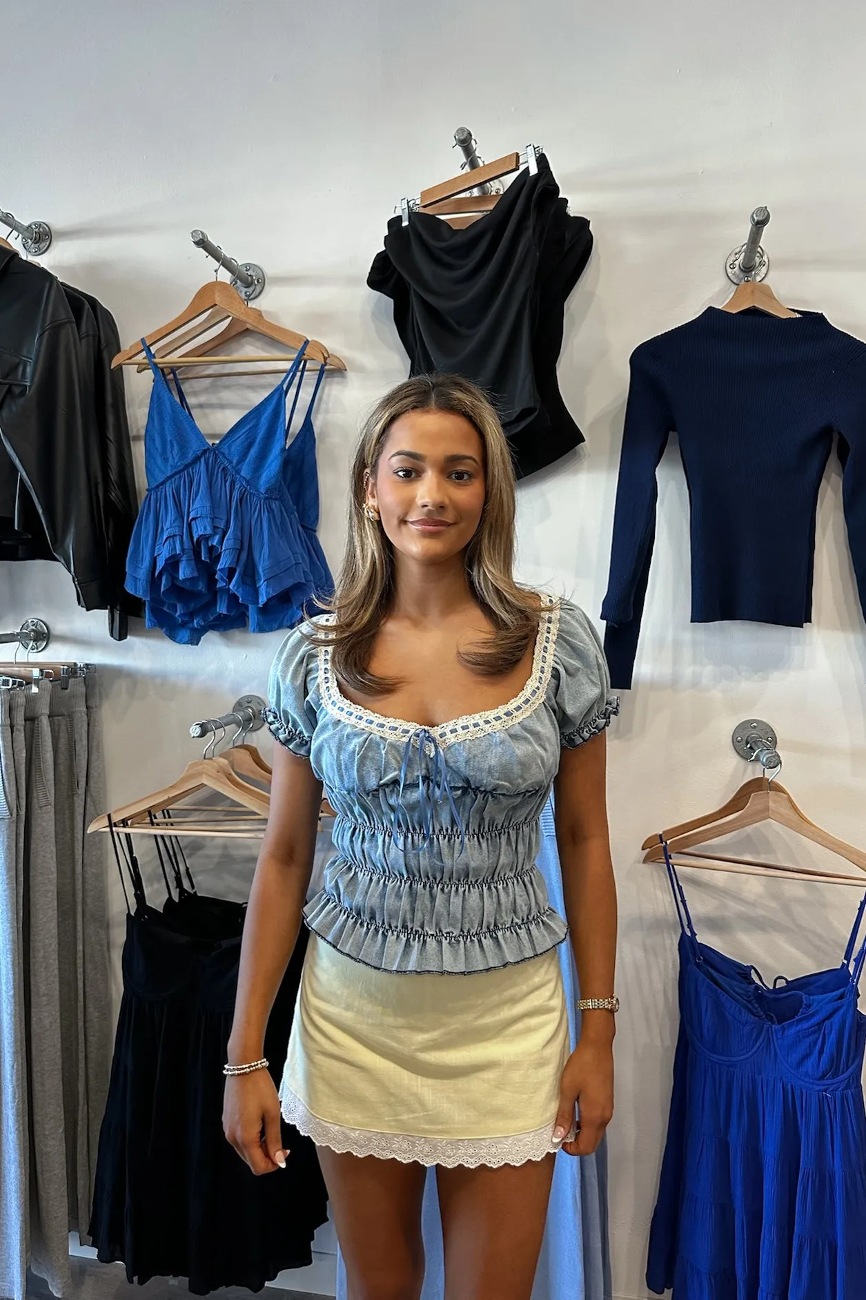 Francesca Ruffled Top