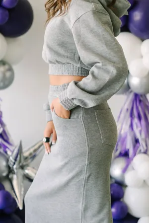 French Terry Maxi Skirt