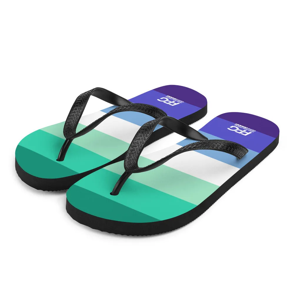 Gay Men Flag Flip-Flops