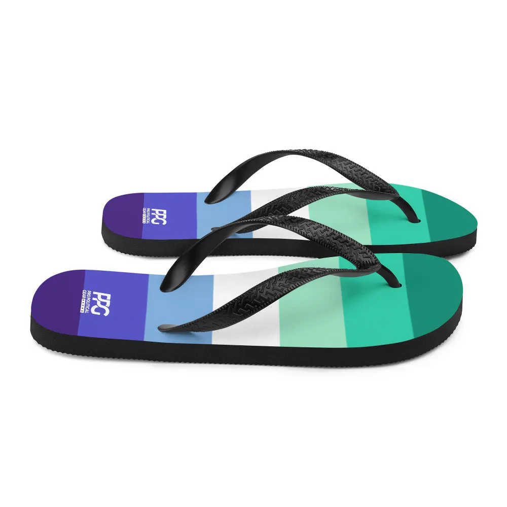 Gay Men Flag Flip-Flops